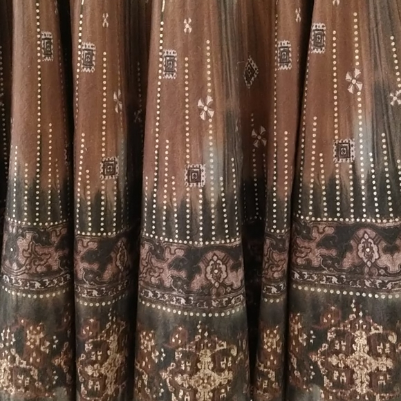 H&M Skirt sage green with Gold accents sz 4 - Picture 4 of 10